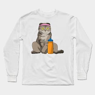 Cat Fitness Drinking mug Long Sleeve T-Shirt